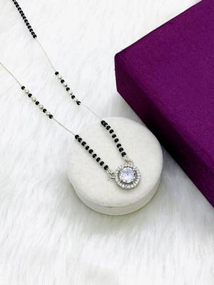 Wynona short diamond mangalsutras 18  inch 4