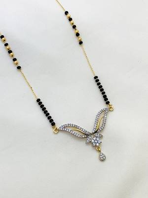 Wynona short diamond mangalsutras 18  inch 2