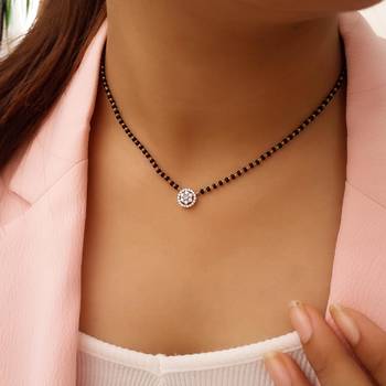 Wynona short diamond mangalsutras 18  inch 1