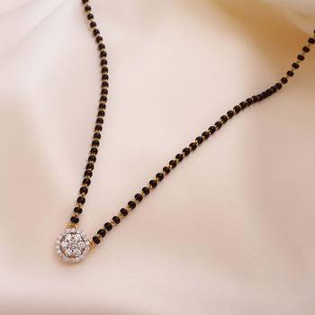 Wynona short diamond mangalsutras 18  inch 2