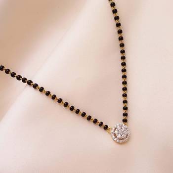 Wynona short diamond mangalsutras 18  inch 3