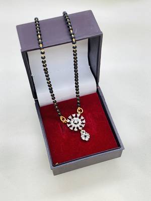 Wynona short diamond mangalsutras 18  inch 2