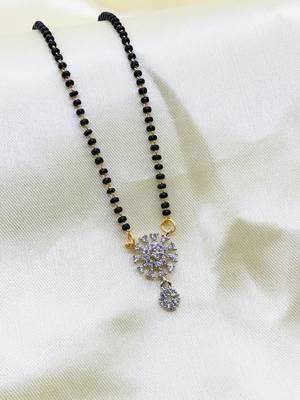 Wynona short diamond mangalsutras 18  inch 3