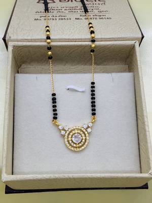 Wynona short diamond mangalsutras 18  inch 2