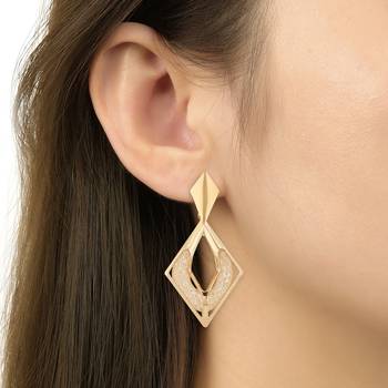 latest fashion stylish chunky dangle earrings for women  5