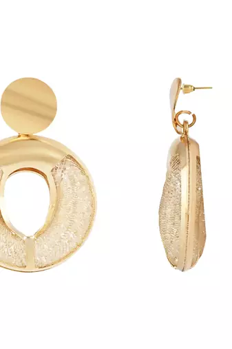 latest fashion stylish round shape chunky dangle earrings for women
