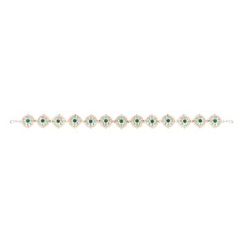 traditional floral kundan pearl sheeshphool matha patti sheeshpatti  2
