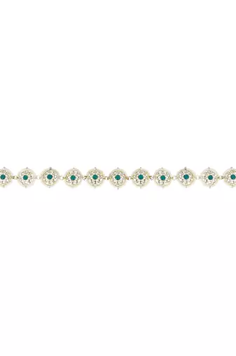 traditional floral kundan pearl sheeshphool matha patti sheeshpatti 