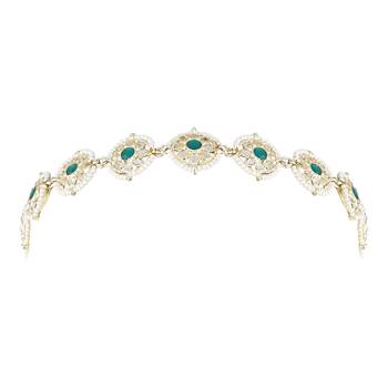traditional floral kundan pearl sheeshphool matha patti sheeshpatti  3