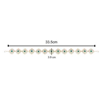 traditional floral kundan pearl sheeshphool matha patti sheeshpatti  4