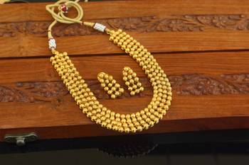Designer gold plated necklace set 2