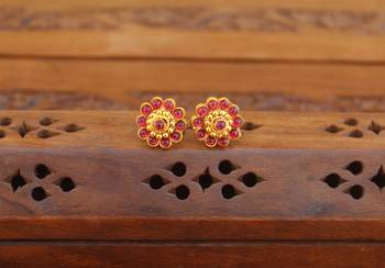 Designer gold plated earrings 1