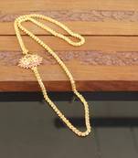 Designer gold plated cz moppu chain