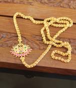 Designer gold plated cz moppu chain