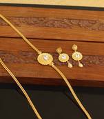Designer gold plated moppu chain set