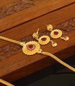 Designer gold plated moppu chain set