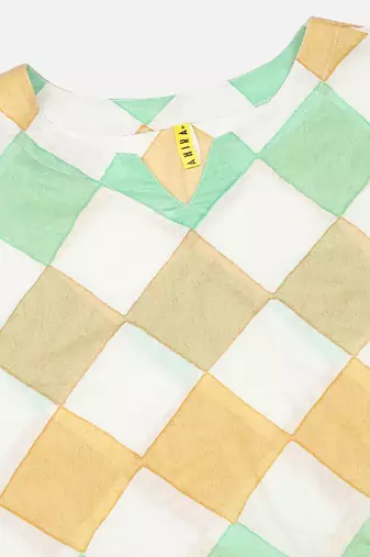 white color checked cotton styles night suits