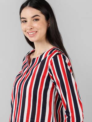 multi color striped pure cotton styles night suits 2