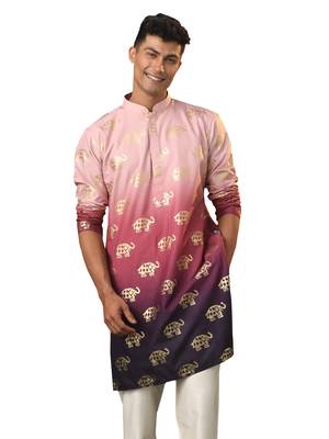  purple rayon kurta 1
