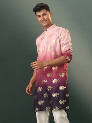  purple rayon kurta 2