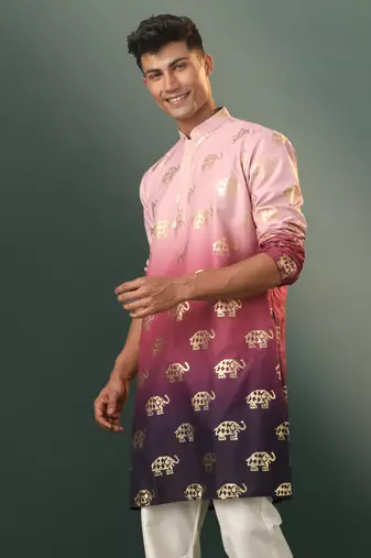  purple rayon kurta