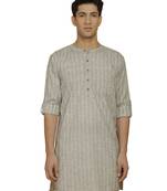 Men'S Green Cotton Kurta