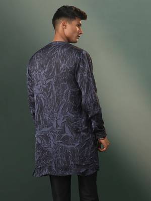 Gray Cotton Blend Kurta 3