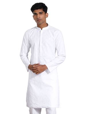 White Cotton Kurta 1