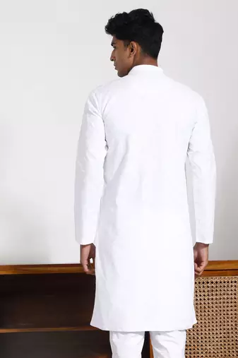 White Cotton Kurta