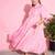 Neon Pink Check Midi Dress