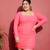 Pink Mesh Ruched Bodycon Dress