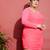 Pink Mesh Ruched Bodycon Dress