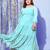 Turquoise Blue Off Shoulder Tiered Belted Maxi Dress