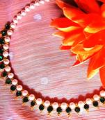 Dark Green Beads Pearl Necklace