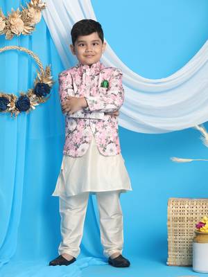  Peach And Cream Ethnic Combo Set 1