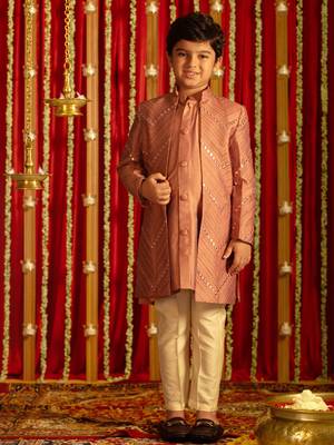  Purple And Cream Ethnic Combo Set 1