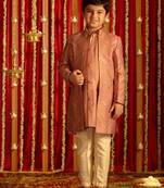  Purple And Cream Ethnic Combo Set