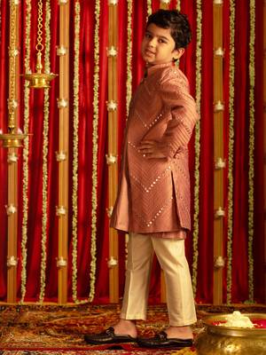  Purple And Cream Ethnic Combo Set 2