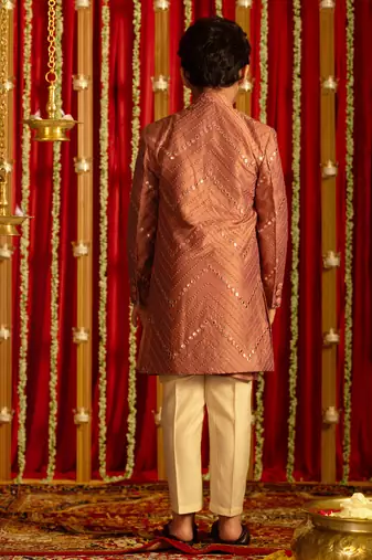  Purple And Cream Ethnic Combo Set