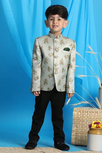 Boys' Green Jodhpuri