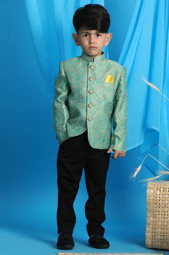 Boys' Green Jodhpuri