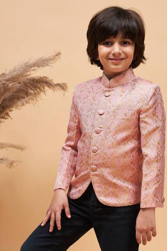 Boys' Pink Jodhpuri
