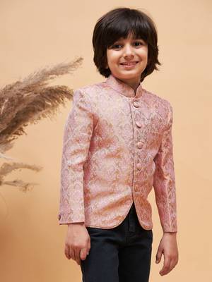  Pink boys bandhgala jacket 2