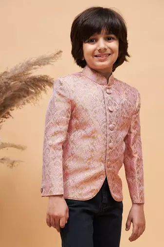  Pink boys bandhgala jacket