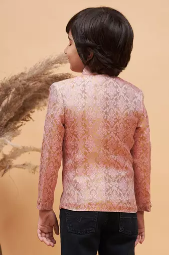  Pink boys bandhgala jacket
