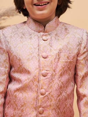  Pink boys bandhgala jacket 4