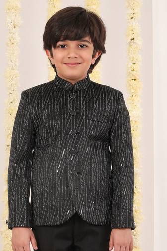Boys' Black Jodhpuri