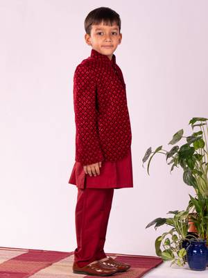  Black Jodhpuri, Kurta And Pyjama Set 2