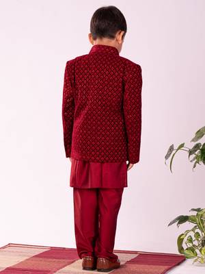  Black Jodhpuri, Kurta And Pyjama Set 3