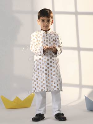 Boys' White Kurta 1